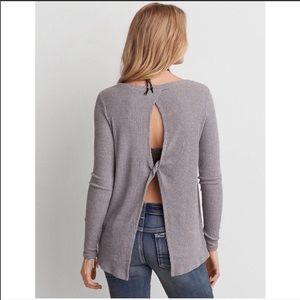 American Eagle Open Back Sweater